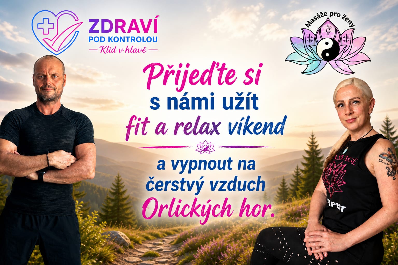 Společná pozvánka na fit a relax víkend v Orlických horách